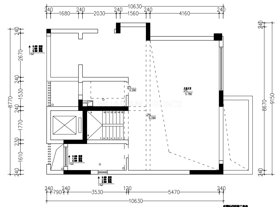 二樓原始結(jié)構(gòu)圖